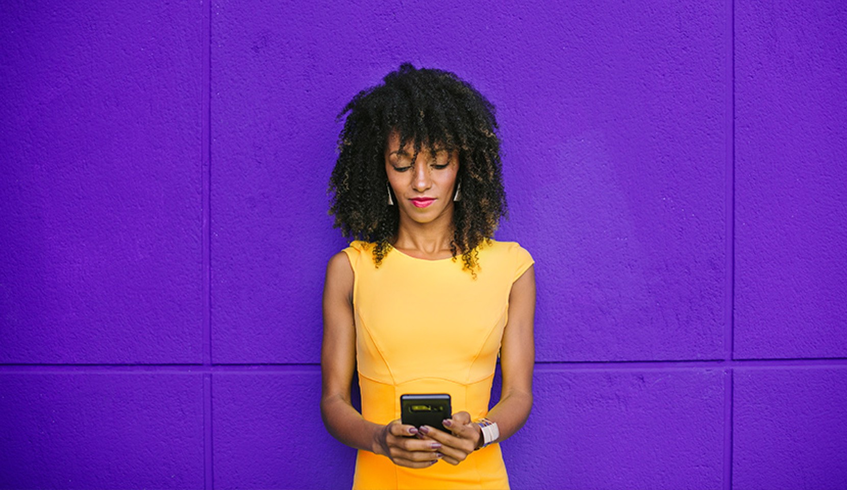 Woman using phone